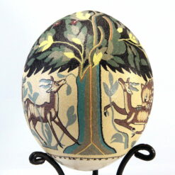 "Tree of Life" hand painted ostrich egg