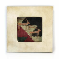 Copper Nature Box - two Ibex figures (Large)