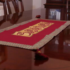 Alternative view of Table runner embroidered with arabic calligraphy " أهلا وسهلا" (Welcome)
