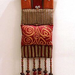 Alternative view of Embroidered wall hanging with "Ahlan wa Sahlan" (Welcome) in Arabic