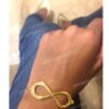 Infinity bracelet with custom made name in Arabic or English.