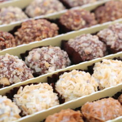 Alternative view of Jewel chocolate dipped date trufles covered with nuts, 1kg pack