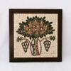 Madaba "Tree of Life" Framed Mosaic 20x20cm (8"x8")